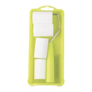 Валик для покраски с рамой и поддоном, чехол из пенопласта высокой плотности 2 дюйма для террасы, гаража, меньшего размера