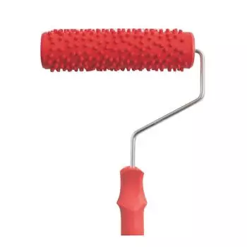 Валик для покраски с различными рельефными узорами и пластиковой ручкой, кисть, инструмент 7 A