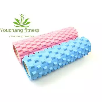 Валик из пены EVA 45 см с текстурированной поверхностью для массажа мышц и расслабления