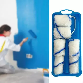 Валик с поддоном для рамы, 2-дюймовый ворсовый чехол для валиков, малый для асфальта