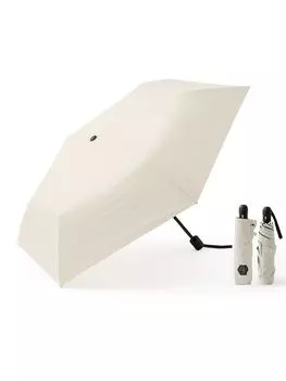 VALITY Folding Parasol with Automatic Full UV Suitable for and Ivory Ultra-Lightweight Open/Close, 175g, Blackout, Protection, Windproof, слоновая кость
