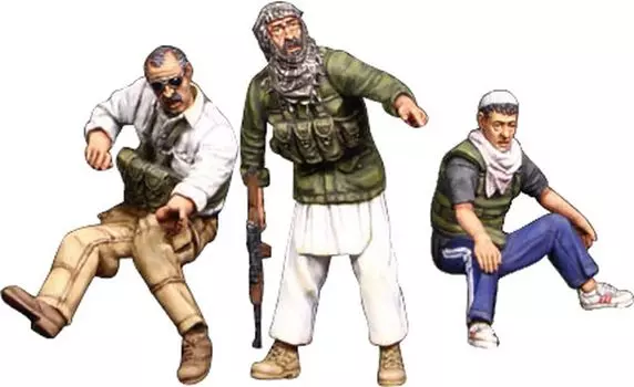 Valkyrie Miniature Current Middle East Militia Set Riding on an Armed Truck 3 Piece Resin Kit VM35009 1/35