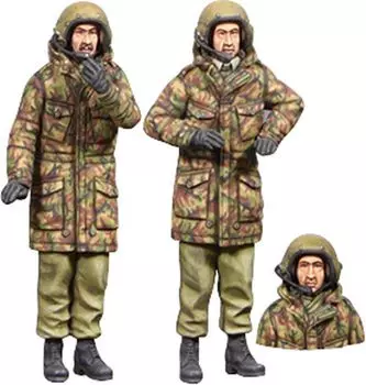 Valkyrie Miniature Modern British Tank Crew Set 2 1 bust Resin Kit VM35031 1/35 1970-80s figures,