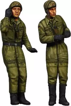 Valkyrie Miniature Modern West German Tank Crew Set 2 1 bust Resin Kit VM35019 1/35 1960-70s figures,