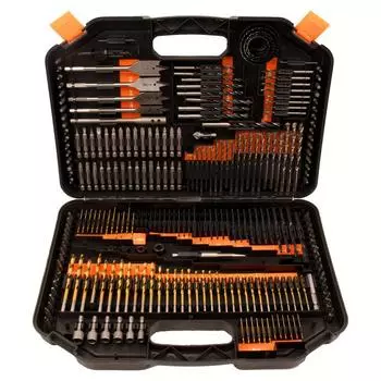 Набор сверл Value Pack 246 шт. Сверла по металлу, дереву, бетону Многофункциональный набор сверл