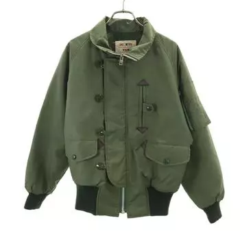 VAN 90s 80s Old Flight jacket M khaki Men s Used