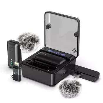 Vancely Pin для двух беспроводных регуляторов громкости звука, совместимых с iPhone, без приложения или Bluetooth, совместимых с микрофоном для видеотрансляций в реальном времени,