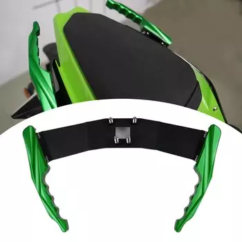 Vancroser NINJA400 Задний пассажирский поручень Мотоциклетный задний поручень Боковой поручень сиденья Ручка для пассажира Подлокотник Поручень Задний спойлер Модифицированные детали зелёный