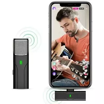 Vandlion Беспроводной петличный микрофон Android Phone Microfonoe Интервью Прямая трансляция Запись Микрофон for android