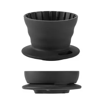 Vandroop Coffee Dripper Wave Dripper Coffee Server Складная легкая портативная воронка (На 1-2 чашки) (Серый) серый