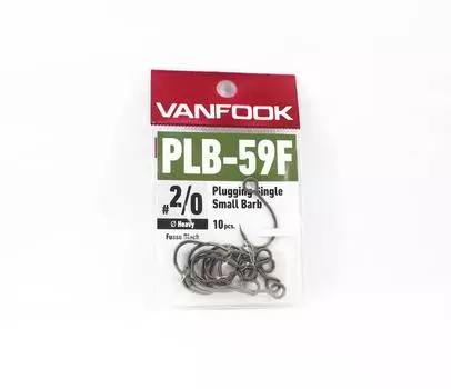 Vanfook PLB-59F Затыкающий одинарный крючок с маленьким бородком, размер 2/0 (9160)