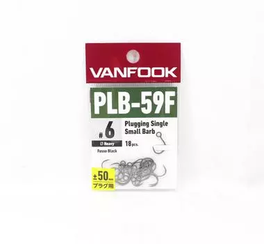 Vanfook PLB-59F Затыкающий одинарный крючок с маленьким бородком, размер 6 (9115)