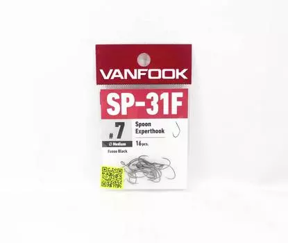 Vanfook SP-31F Spoon Expert Крючок средний, размер 7, 16 шт./упак. Черный (8941)