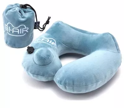 VANGUARD Надувная подушка с насосом GI-AIR, встроенным в цвет «Ледяной синий»,