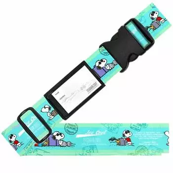 Vanguard Snoopy Сделано в Японии Стильный чемоданный ремень Бирка Joe Cool SNOOPY Joe Cool One-touch (Имя включено)