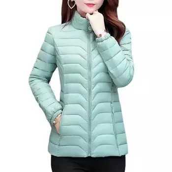 VANGULL брендовая женская пуховая хлопковая куртка больших размеров на осень-зиму, тонкое и легкое короткое пальто, однотонное пальто M чёрный