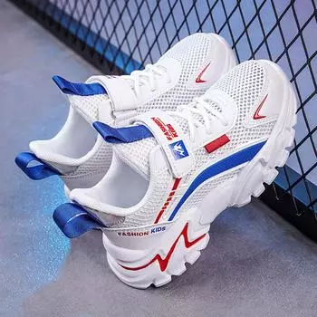 Vanmie повседневные кроссовки для детей летние сетчатые кроссовки обувь для ходьбы кроссовки для мальчиков и девочек дети белые туфли 28 бежевый