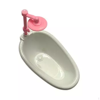 Ванна для кукольного домика, игрушечная модель ванны, декоративная реалистичная миниатюрная мебель, для микро