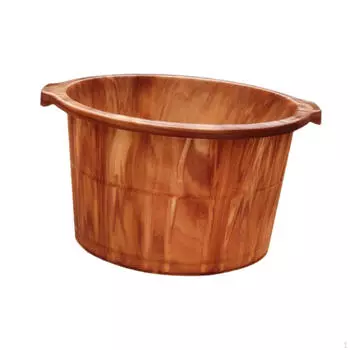 Ванна для ног бочка для взрослых умывальник для дома отель ванна для замачивания ног Brown Height 23cm