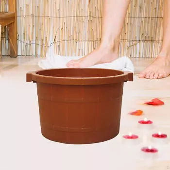 Ванна для ног, глубокая портативная прочная удобная ванна для купания, массажное ведро 41cmx31.5cmx24cm