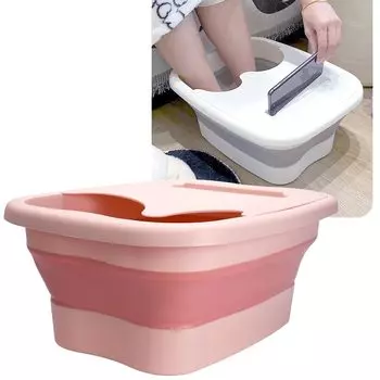 Ванна для ног Maruon Footbath согреет вас, складная ванна для ног, легко заряжает энергией, предотвращает простуду, сохраняет ноги в тепле в течение длительного времени с помощью смартфона розовый