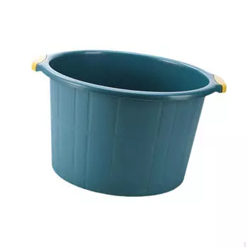 Ванна для ног, универсальная, с ручками, легкая, спа-ванна, ведро для замачивания, массажное ведро для темно-синий