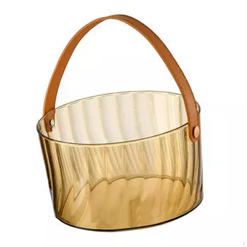 Ванна для охлаждения напитков Ведро для льда Многоцелевой охладитель напитков Сохраняет холодным охлаждение оранжевый