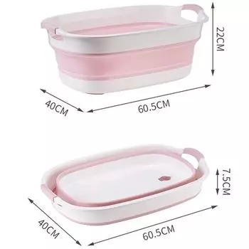 Ванна для собак Ванна для кошек Ванна для маленьких собак Складная ванна для домашних животных 60 40 розовый
