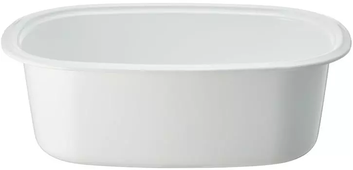 Ванна для стирки Noda Horo эмалированная термостойкая овальная 8 л Сделано в Японии WA-O белый