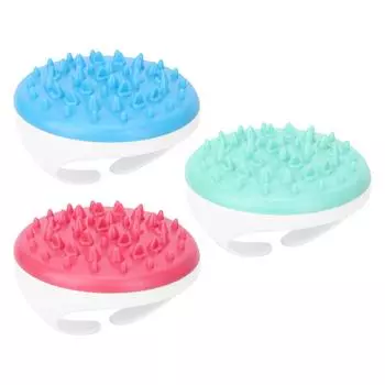 Ванна Душ Красота Щетка Мягкая Силиконовая Меридиан Массажная Щетка Для Волос, Головы, Рук, Талии, Ног Blue