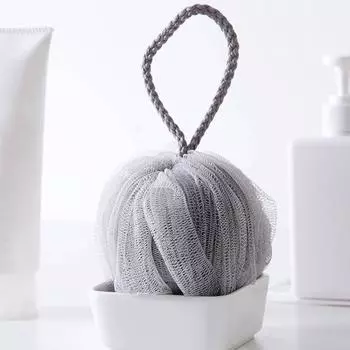 Ванна Душ Тело Губка Сетка Сетка Шарик Отшелушивающий Пуховка Цвет Случайный Отправка