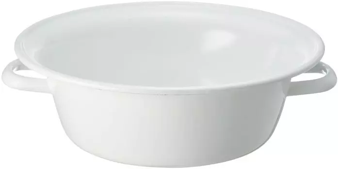 Ванна Nodahoro эмалированная термостойкая 32 см с ручкой ванна для мытья ног сделано в Японии белый TA-32 белый