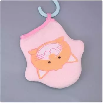 Ванна втирание мультфильм удобный трение гибкий мягкий при входе в воду удобный для сушки детское банное полотенце душ хлопок милый
