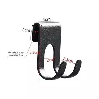 Ванная комната Алюминиевый крючок Без пробивания Настенный крючок Полотенце Душ Стеклянная дверь Полка Крючок для сумки Бытовой органайзер для хранения Aluminum