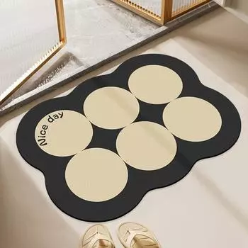 Ванная комната Диатомовая грязь Водопоглощающая прокладка Дверь в ванную Противоскользящий коврик для пола Туалет Коврик для ванной Коврик для входной двери 40*60CM