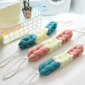 Ванная комната Длинная полоска для ванны Цветок для взрослых Оттягивающаяся полоска Чистое полотенце для ванны Обеззараживающее отшелушивающее полотенце для ванны Протрите спину полоской для ванны