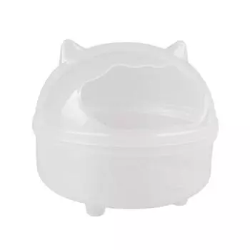 Ванная комната для хомяка Прозрачная ванна для хомяка Песчаная ванна для хомяка Контейнер для маленьких животных Песочница для пылезащитной ванны Кровать для хомяка Аксессуары для клетки S