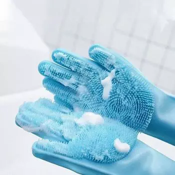 Ванная комната для собак и кошек, щетка для ванны, массажные перчатки, мягкая резиновая расческа, аксессуары для домашних животных для кошек, инструменты для чистки душа, поставщики синий