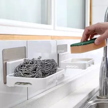 Ванная комната Душ держатель мыла настенные мыльницы коробка органайзер для туалетных принадлежностей синий