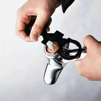 Ванная комната Душевой кран Гаечный ключ Гайка для шланга для клапана Барботеры Гаечный ключ Установка крана Ручные инструменты Бытовой ремонт Аксессуары чёрный