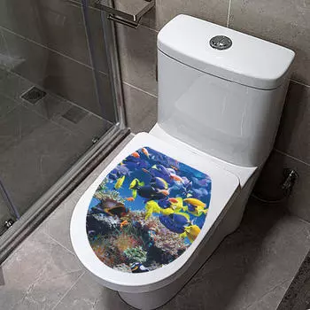 Ванная комната Туалет Наклейка Крышка Наклейки для Туалетов Туалет Дом Style A