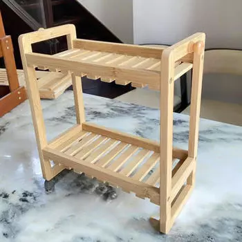 Ванная комната Туалет Полка для хранения 2-х уровневая стойка Легкий стол Устойчивая многоцелевая кухня