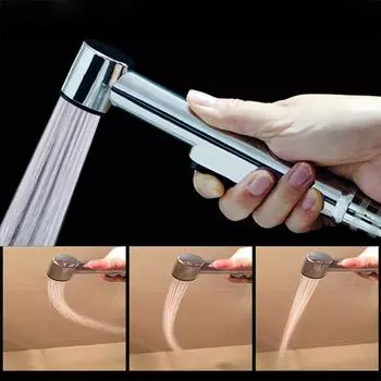 Ванная комната, туалет, ручной хромированный распылитель для биде из АБС-пластика, чистящая насадка для душа 1Pc