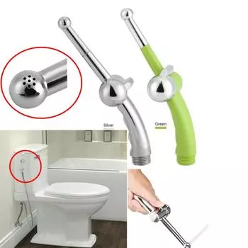 Ванная комната Туалет Ручной Регулируемый Биде Душ Распылитель Очистка Гигиеническая Насадка Спрей зелёный