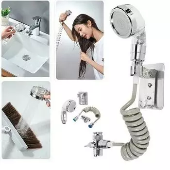 Ванная комната умывальник раковина водопроводный кран внешний душ туалет фильтр гибкий маленький носик бытовое мытье волос аксессуары для ванной комнаты