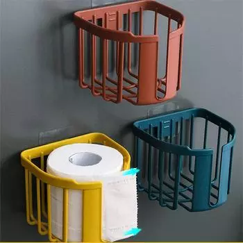 Ванная комната Вентилируемые полотенца Встроенные салфетки Вместимость Прочный туалет Подвесной Удобный 11*14*13.5cm жёлтый