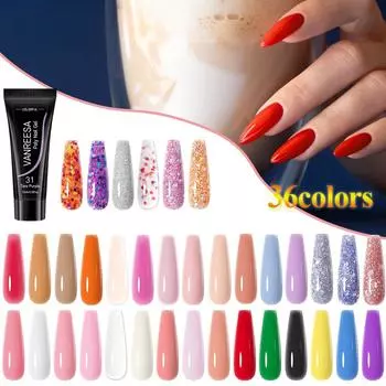 VANREESA 36 цветов Полигель для наращивания ногтей Быстро наращивающий гель-лак для маникюра