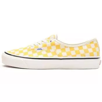 Vans Authentic 44 DX Anaheim Factory — желтые кроссовки унисекс в клетку Og-Yellow True-White VN0A54F241P 34.5
