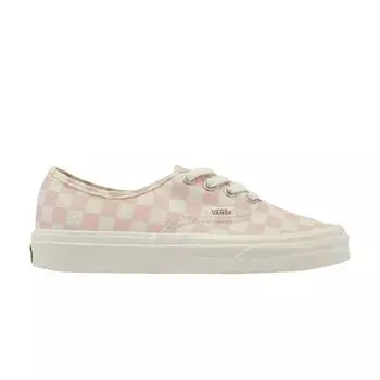 Vans Authentic Eco Theory — кроссовки унисекс в шахматном порядке Peachy Keen Pink Natural VN0A5HZS9FP 34.5