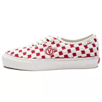 Vans Authentic One Piece VLT LX — красные кроссовки унисекс с вышивкой Racing Marshmallow VN0A5HTG42A 43